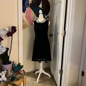 Black lace dress